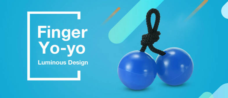Knuckles Finger Yo-yo Chucks Luminous Stress Reliever Anxiety Reducer Toy