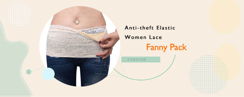 Anti-theft Elastic Women Lace Fanny Pack