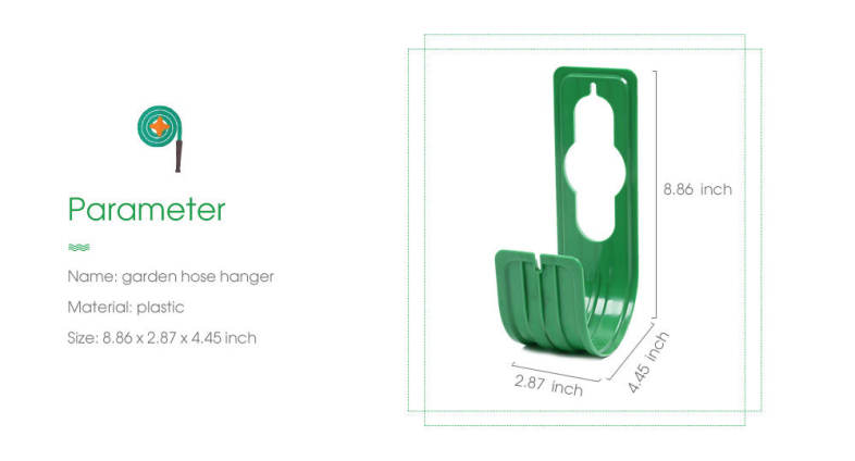 Plastic Garden Hose Hanger Hook Watering Pipe Wall Mounted Holder