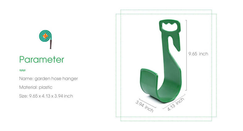 Durable Plastic Garden Hose Hanger Hook Watering Pipe Wall Mounted Holder