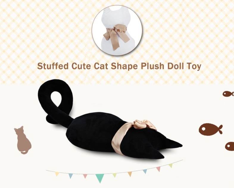 Cute Stuffed Cat Shape Plush Doll Toy Gift