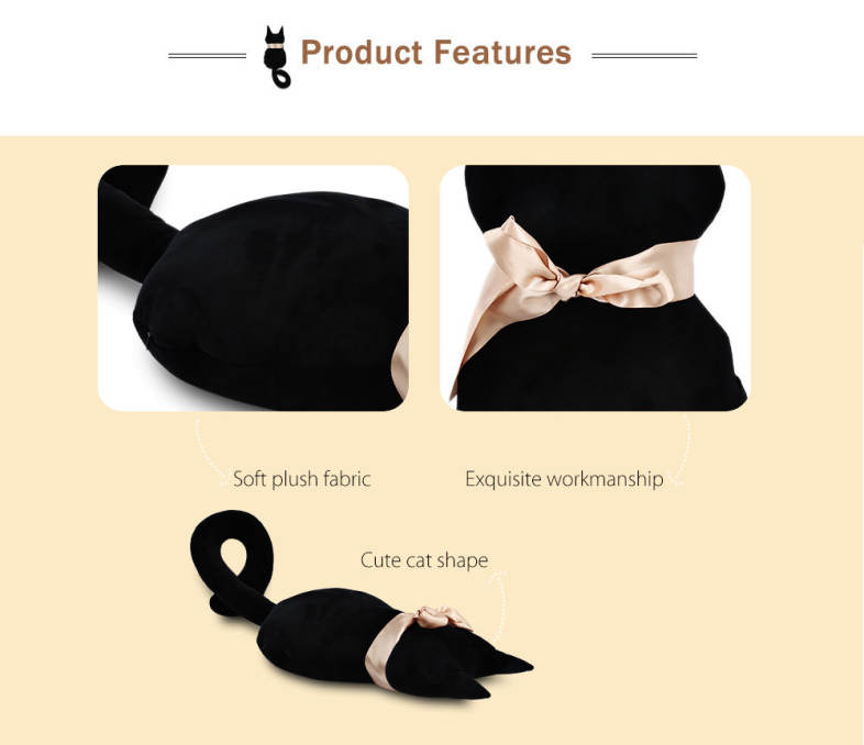 Cute Stuffed Cat Shape Plush Doll Toy Gift