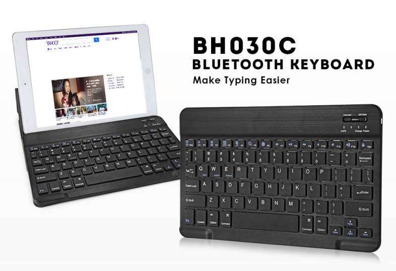 BH030C 9.7 inch Bluetooth Keyboard with Leather Case