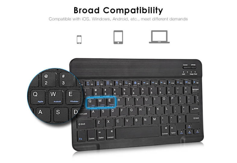 BH030C 9.7 inch Bluetooth Keyboard with Leather Case