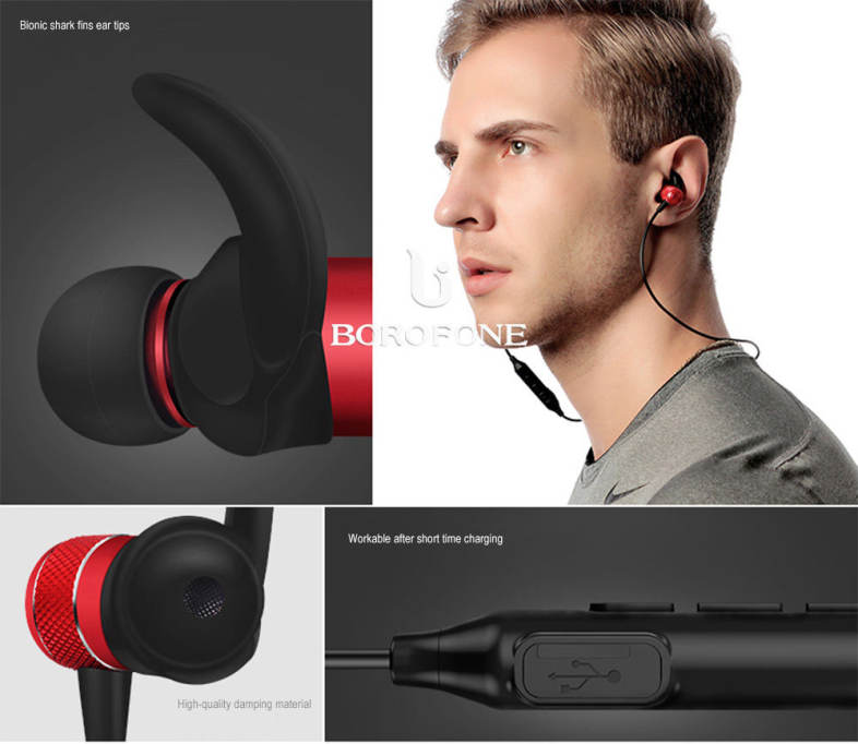 BOROFONE BE5 Waterproof Bluetooth 4.2 Sports Headphones with Microphone On-ear Control