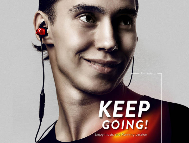 BOROFONE BE5 Waterproof Bluetooth 4.2 Sports Headphones with Microphone On-ear Control