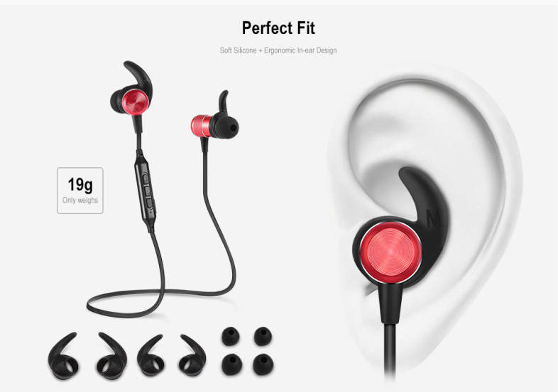 BOROFONE BE5 Waterproof Bluetooth 4.2 Sports Headphones with Microphone On-ear Control