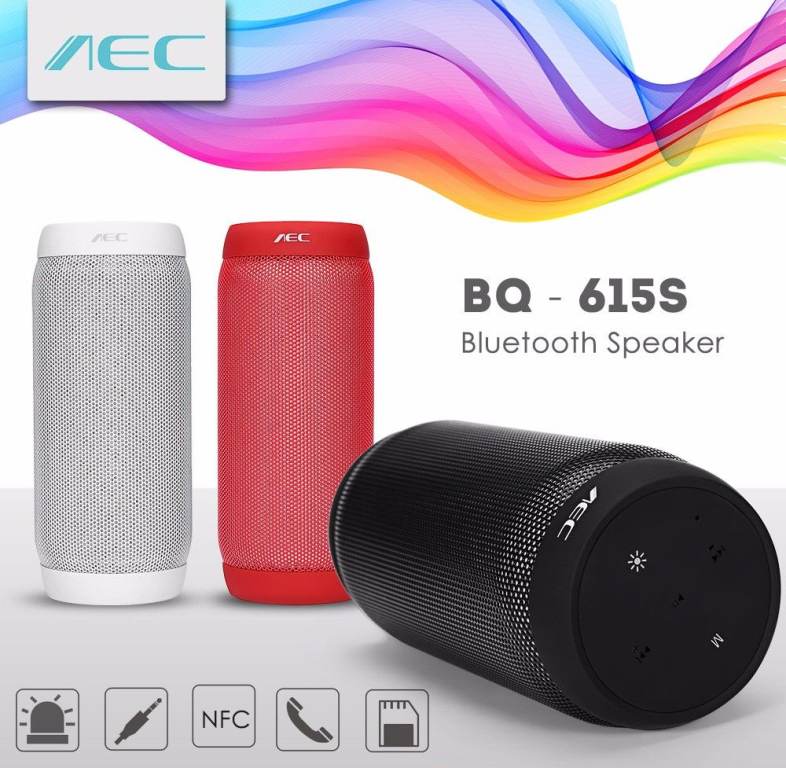 AEC BQ - 615S Bluetooth Speaker with LED Light Portable Wireless Player