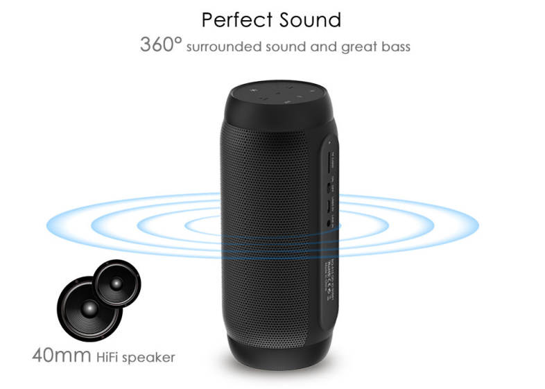 AEC BQ - 615S Bluetooth Speaker with LED Light Portable Wireless Player