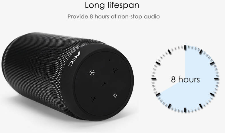 AEC BQ - 615S Bluetooth Speaker with LED Light Portable Wireless Player