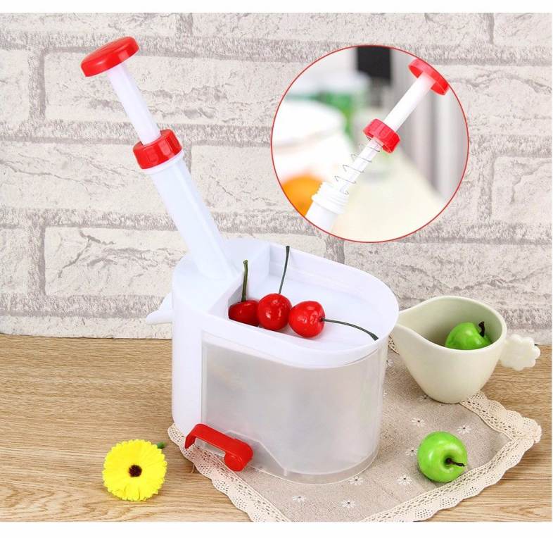 Cherry Pitter Seed Remover with Core Container Kitchen Corer Tool