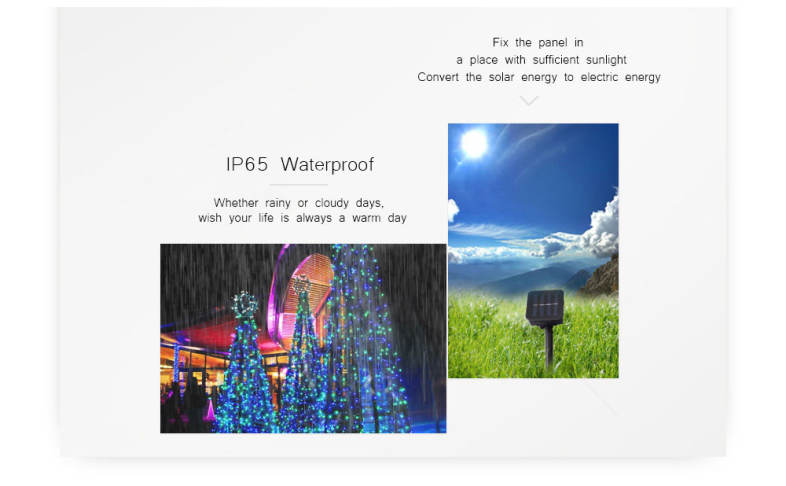 Solar Powered String Lamp 10 LEDs Transparent Ball Outdoor Light Home Yard Party Christmas Decoration