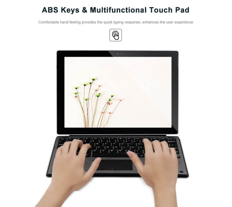 Wireless Bluetooth 3.0 Keyboard Detachable Removable PU Leather Case Cover for Microsoft Surface Pro 3 / 4 / 5
