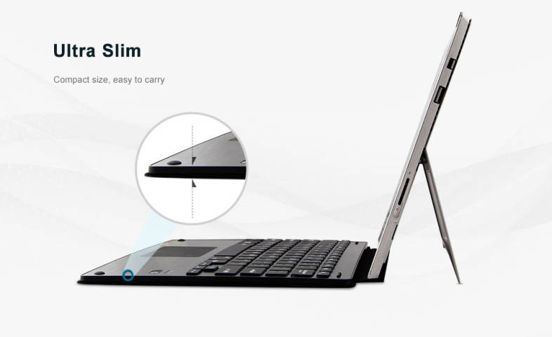 Wireless Bluetooth 3.0 Keyboard Detachable Removable PU Leather Case Cover for Microsoft Surface Pro 3 / 4 / 5