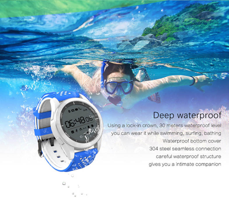 NO.1 F3 Sports Smartwatch Bluetooth 4.0 IP68 Waterproof Remote Camera Sedentary Reminder Sleep Monitor Pedometer