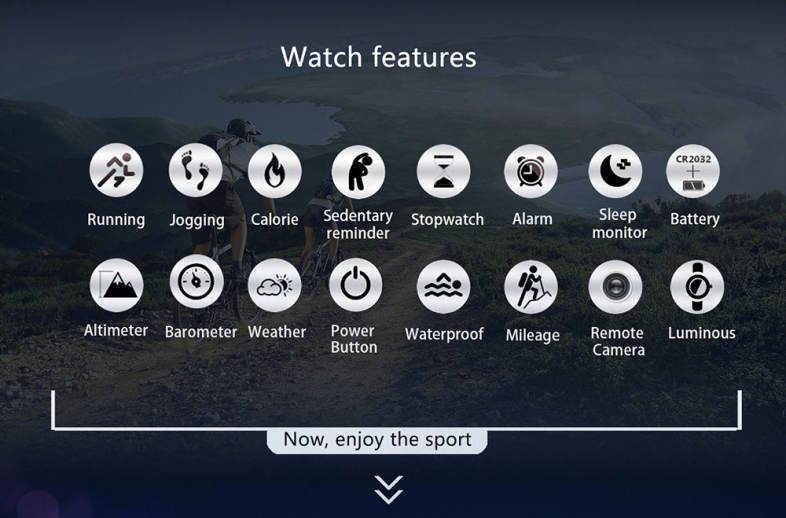 NO.1 F3 Sports Smartwatch Bluetooth 4.0 IP68 Waterproof Remote Camera Sedentary Reminder Sleep Monitor Pedometer