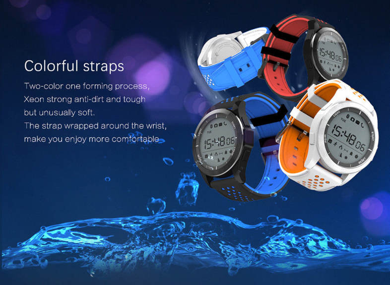 NO.1 F3 Sports Smartwatch Bluetooth 4.0 IP68 Waterproof Remote Camera Sedentary Reminder Sleep Monitor Pedometer