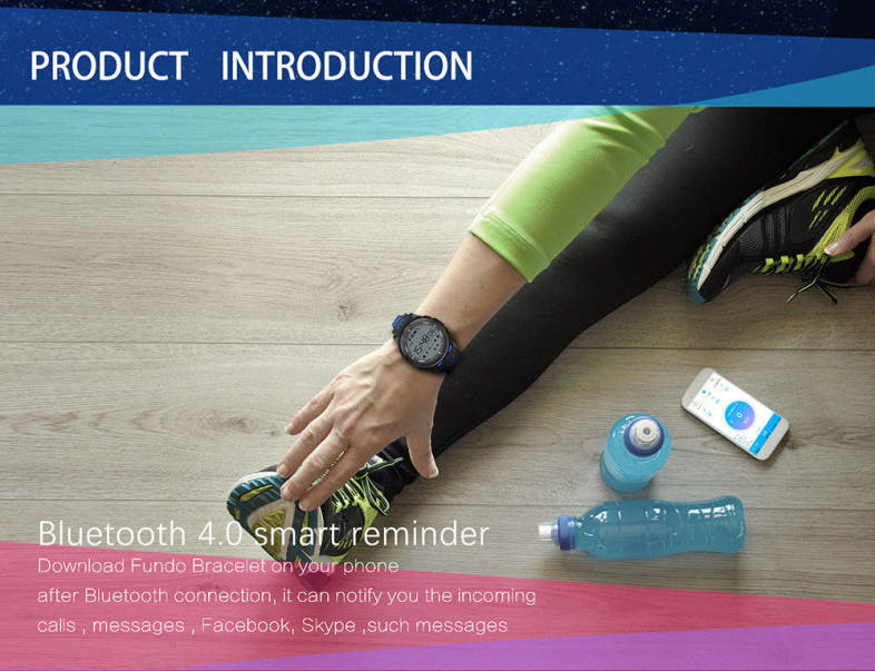 NO.1 F3 Sports Smartwatch Bluetooth 4.0 IP68 Waterproof Remote Camera Sedentary Reminder Sleep Monitor Pedometer