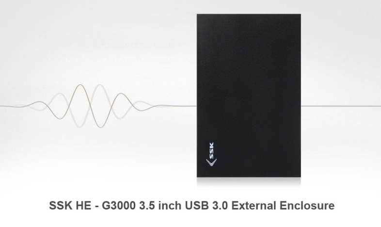 SSK HE - G3000 3.5 inch USB 3.0 External Enclosure SATA Hard Disk Box Case