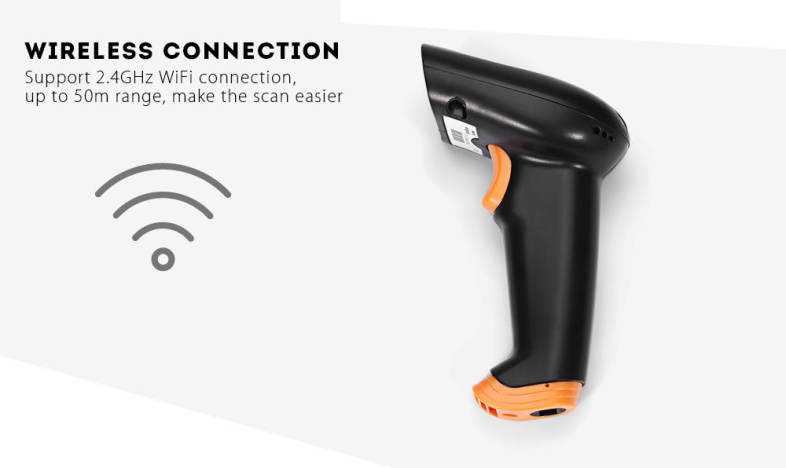 NTEUMM S2 2.4GHz Wireless Barcode Scanner Handheld Bar-code Reader