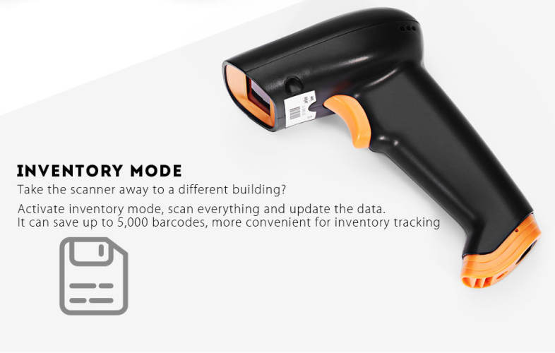 NTEUMM S2 2.4GHz Wireless Barcode Scanner Handheld Bar-code Reader