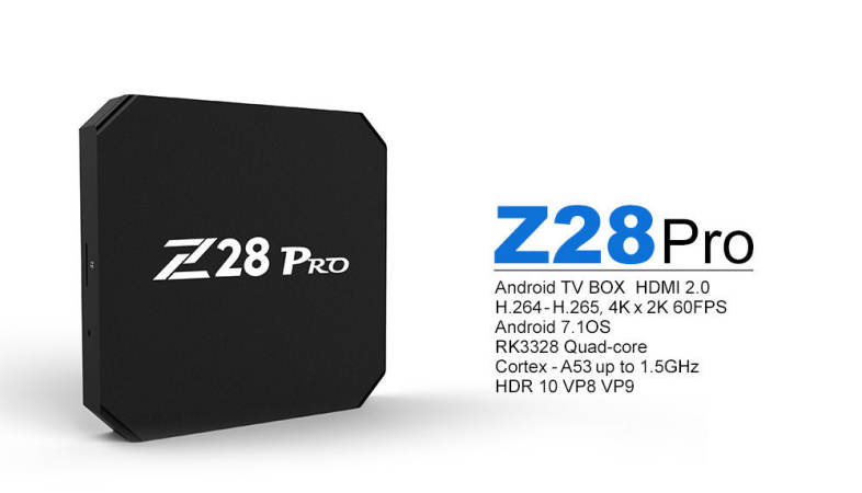 Z28 Pro RK3328 Cortex - A53 Smart TV Box Android 7.1 Support H.265 4K x 2K 2   16GB