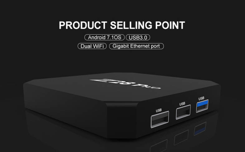 Z28 Pro RK3328 Cortex - A53 Smart TV Box Android 7.1 Support H.265 4K x 2K 2   16GB