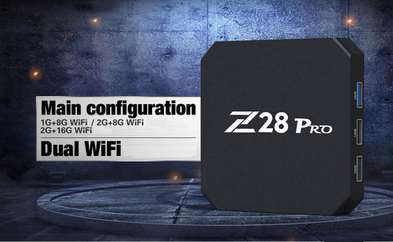 Z28 Pro RK3328 Cortex - A53 Smart TV Box Android 7.1 Support H.265 4K x 2K 2   16GB