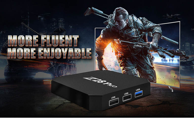 Z28 Pro RK3328 Cortex - A53 Smart TV Box Android 7.1 Support H.265 4K x 2K 1   8GB