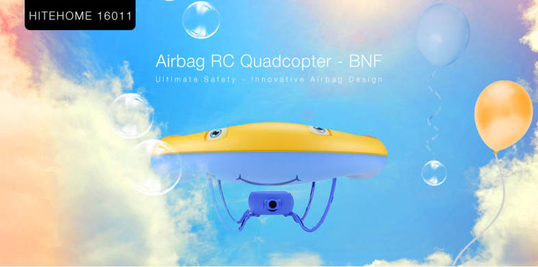 HITEHOME 16011 Airbag RC Drone BNF WiFi FPV 0.3MP Camera / Voice Control / G-sensor Mode