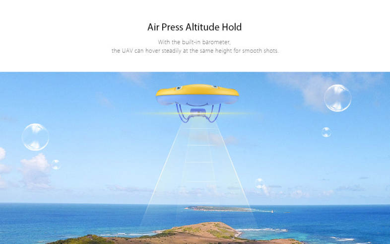 HITEHOME 16011 Airbag RC Drone BNF WiFi FPV 0.3MP Camera / Voice Control / G-sensor Mode