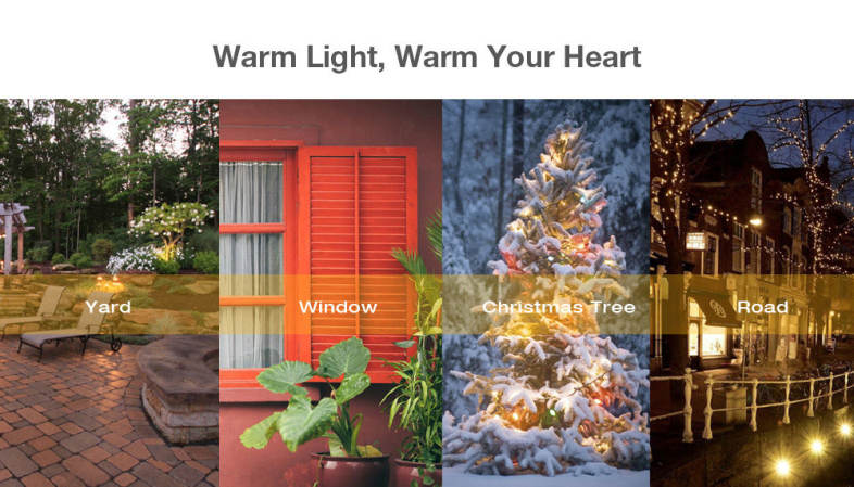 Solar Powered Waterproof 20 LEDs Lovely Moon String Lamp Home Yard Christmas Decoration