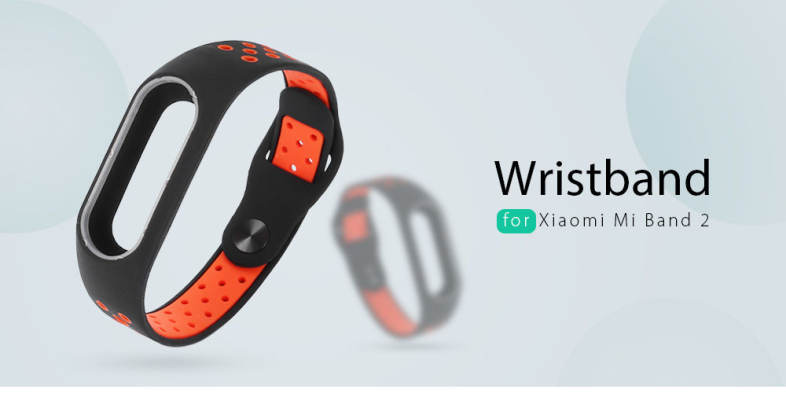 Wristband for Xiaomi Mi Band 2 Ventilation Color Mix