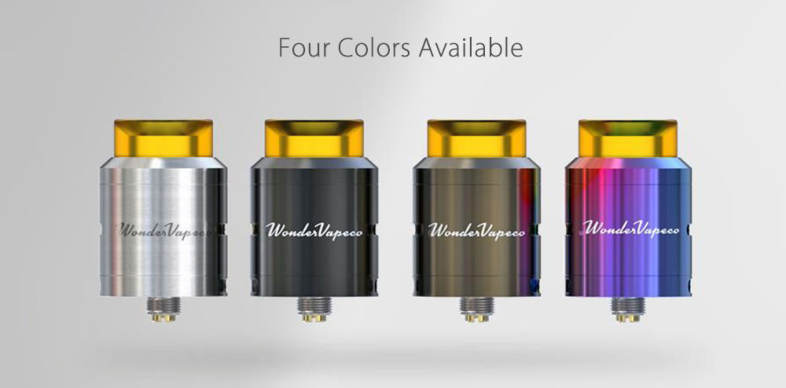 Original IJOY Wondervape RDA with Dual Posts Deck / Adjustable Side Airflow for E Cigarette