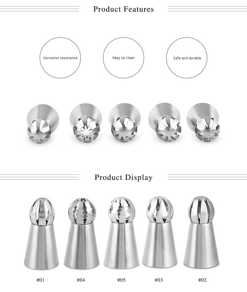 Baking Tool Stainless Steel Piping Mouth