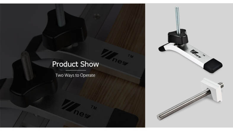 Metal Hold Down Clamp Set T-slot Press Platen Woodworking Tool