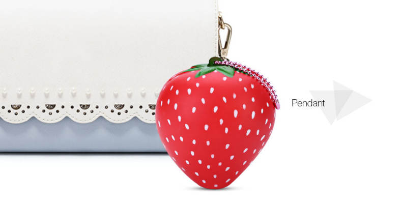 SquishyFun PU Sponge Slow Rising Simulate Strawberry Toy Fragrant Pendant Decoration Squeeze Stress Reliever