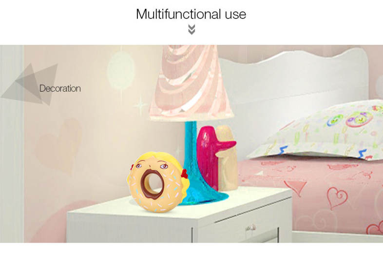SquishyFun PU Sponge Slow Rising Simulate Funny Donut Toy Decoration Squeeze Stress Reliever