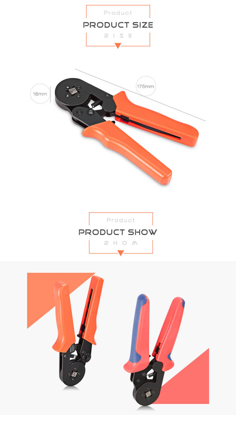 Multi-functional Crimping Plier Wire Cable End Sleeves Ferrules Cutter Hand Tool