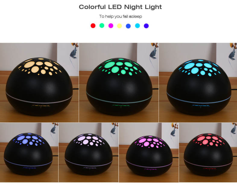 GXDiffuser 300ml Air Humidifier Aroma Diffuser LED Night Light