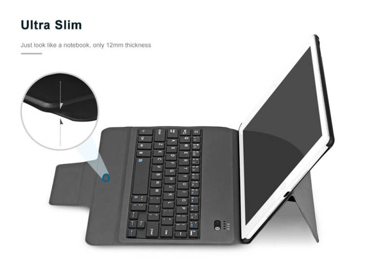 Wireless Bluetooth 3.0 Keyboard Smart Case Magnetic Charging PU Leather Protective Cover for iPad Pro 10.5 inch 2017