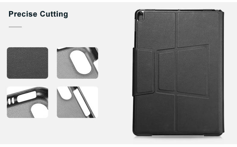 Wireless Bluetooth 3.0 Keyboard Smart Case Magnetic Charging PU Leather Protective Cover for iPad Pro 10.5 inch 2017