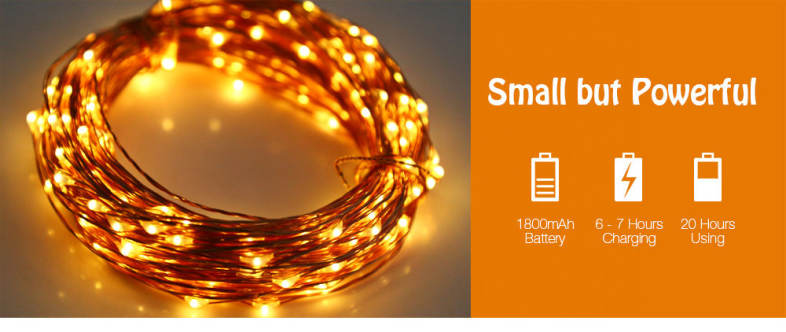 Solar Powered Waterproof 200 LEDs Copper String Lamp Home Yard Christmas Decoration