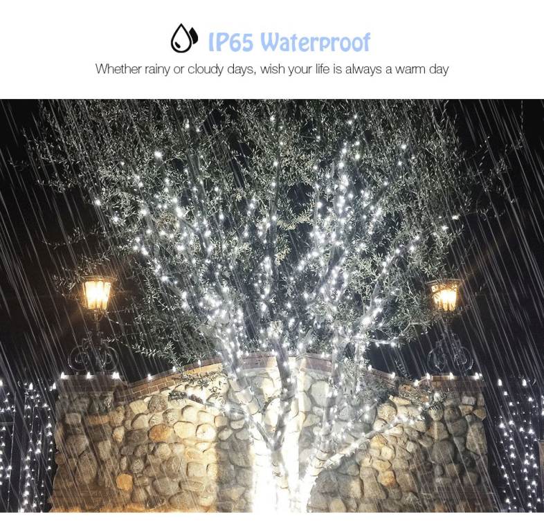 Solar Powered Waterproof 100 LEDs String Lamp Home Yard Christmas Decoration
