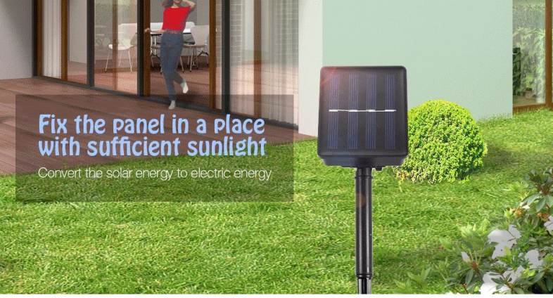 Solar Powered Waterproof 100 LEDs String Lamp Home Yard Christmas Decoration