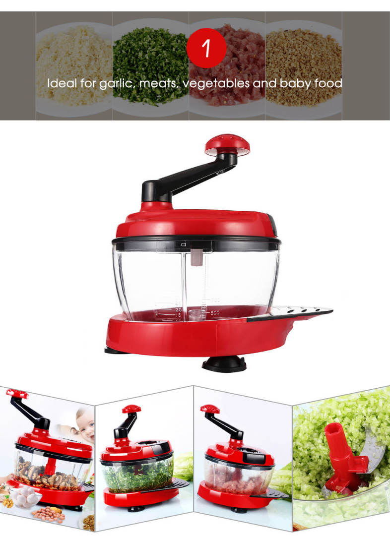 Manual Food Processor Cutting Machine for Fruit Meat