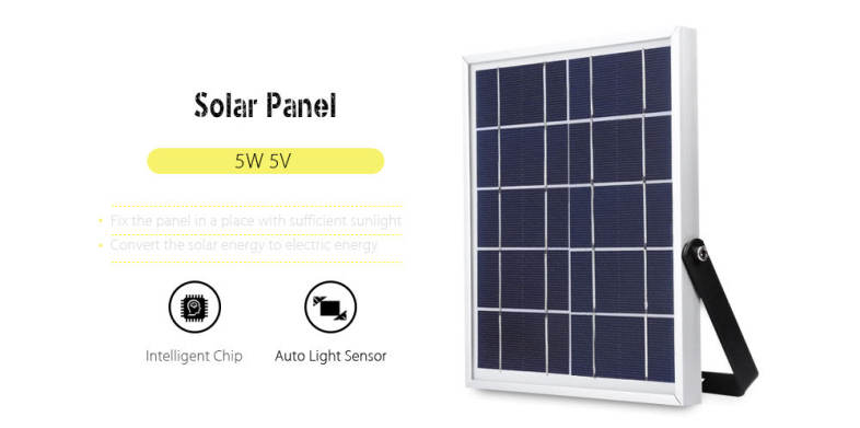 AD - SF5SN 2.2W 20 LEDs Solar Panel Powered Light Lamp for Garden Yard Road Outdoor Use