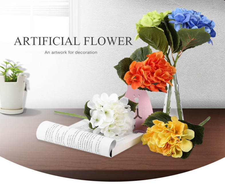 Artificial Flower Hydrangea Wedding Bouquet Home Decor