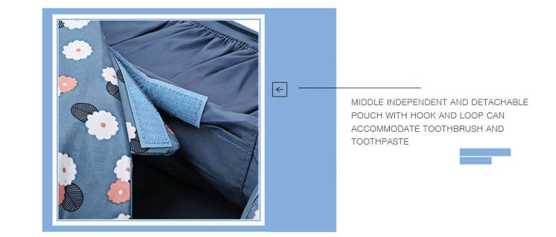 Guapabien Cosmetic Underwear Print Portable Traveling Bag Storage Pouch