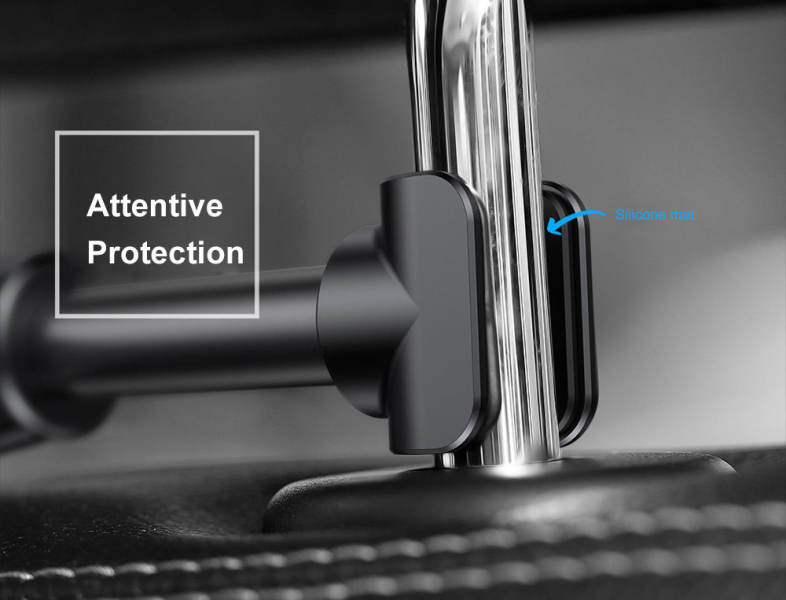 Baseus Universal Car Mount Holder Adjustable Stretchable Back Seat Headrest Bracket for Cellphone / Tablet